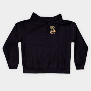 skull sunflower Kids Hoodie